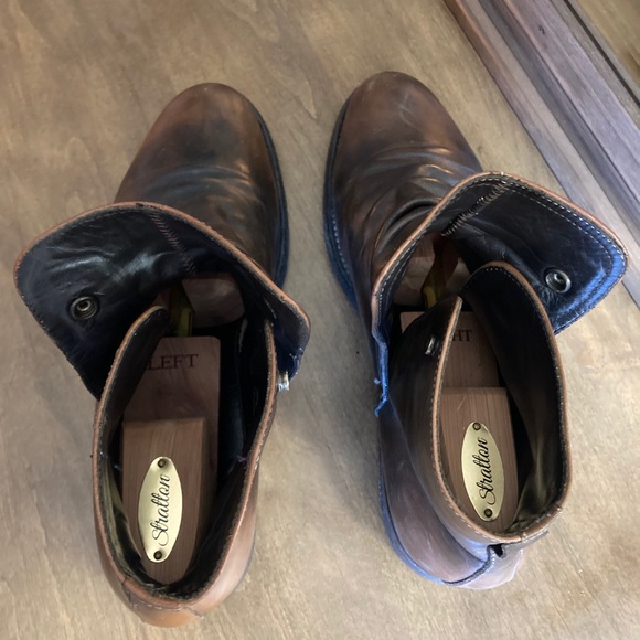 Pete Sorensen Lars Vintage Gray Leather Boots - Picture 8 of 12